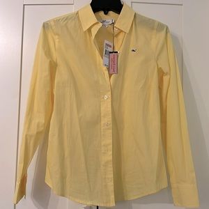 NWT! Vineyard Vines Yellow Gingham Shirt - 2